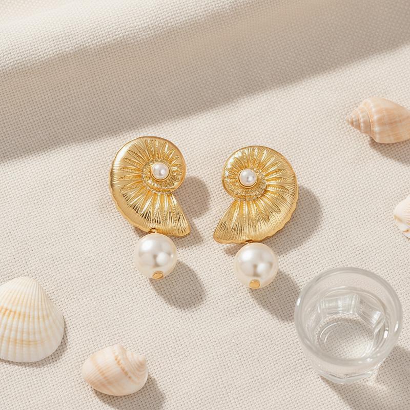 2Pcs Simulated Pearl Conch Ear - Conch Earring Hoop recension och pris