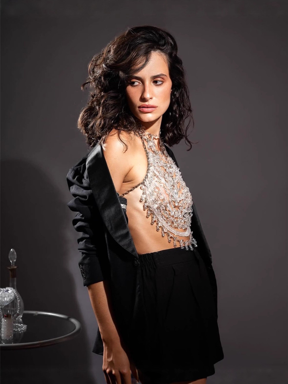 Handmade Beaded Vest Clear Cry - Body Jewelry Vest recension och pris