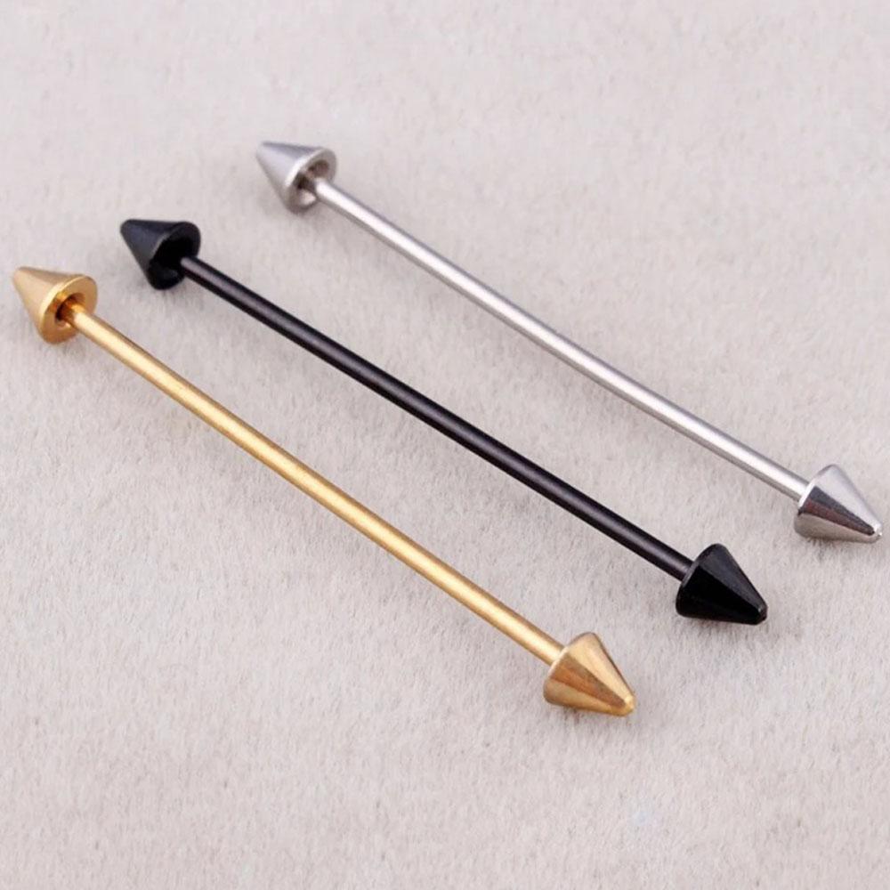 1Pcs Stainless Steel Straight  - Tongue Barbell Straight recension och pris