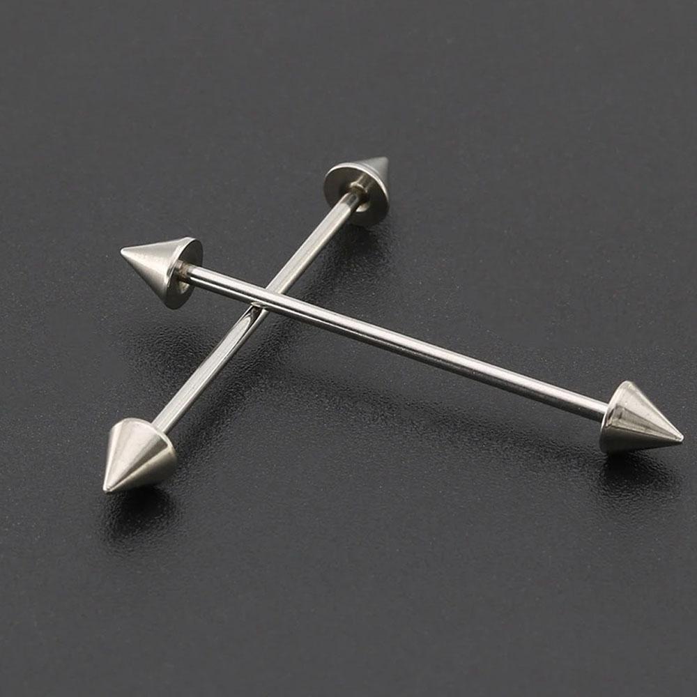 1Pcs Stainless Steel Straight  - Tongue Barbell Straight recension och pris