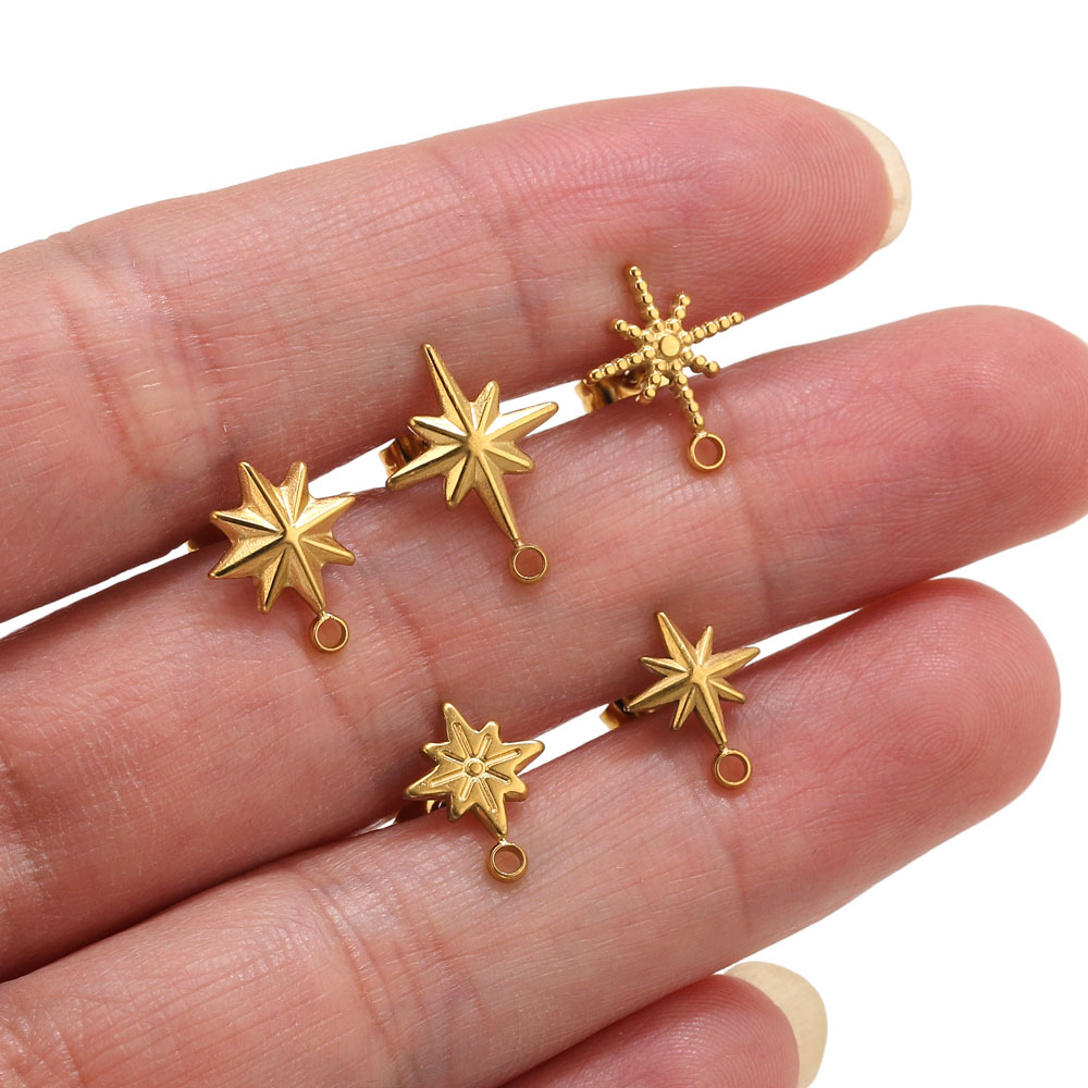 6pcs Stainless Steel Star Earr - Body Jewelry recension och pris