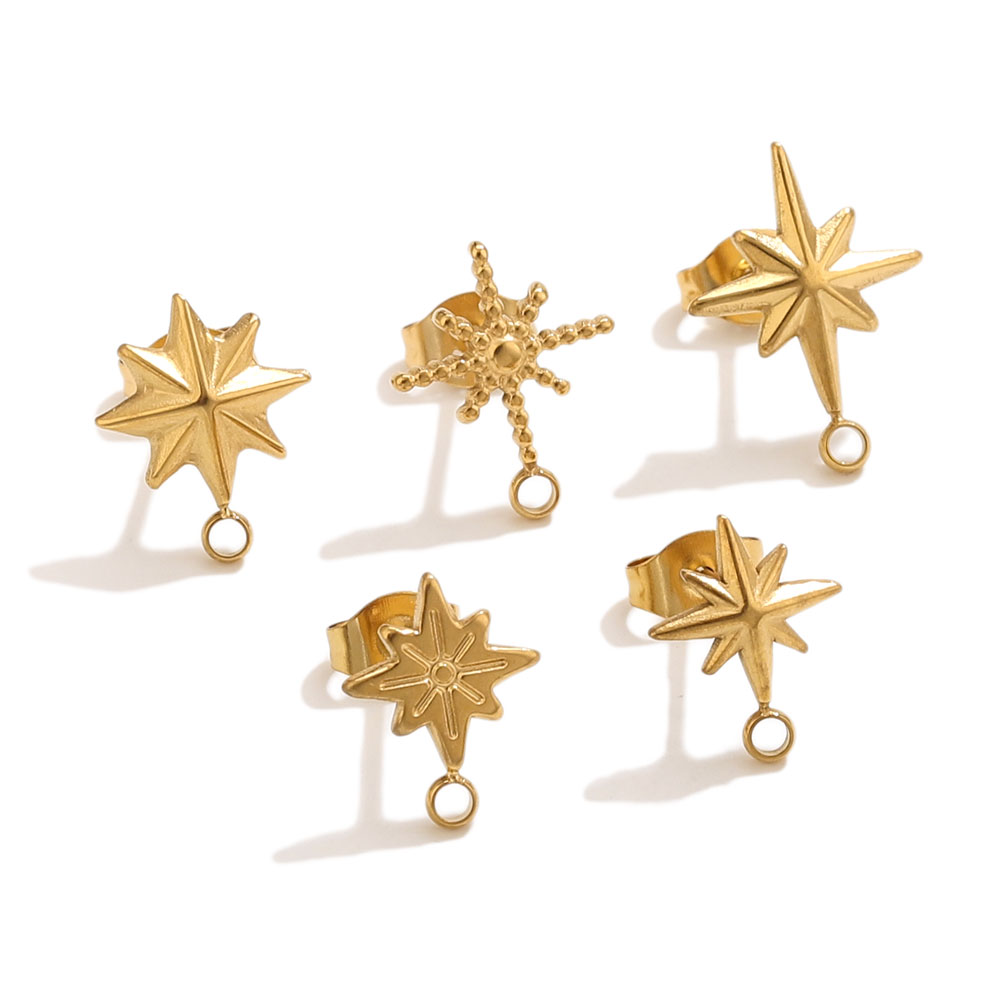 6pcs Stainless Steel Star Earr - Body Jewelry recension och pris