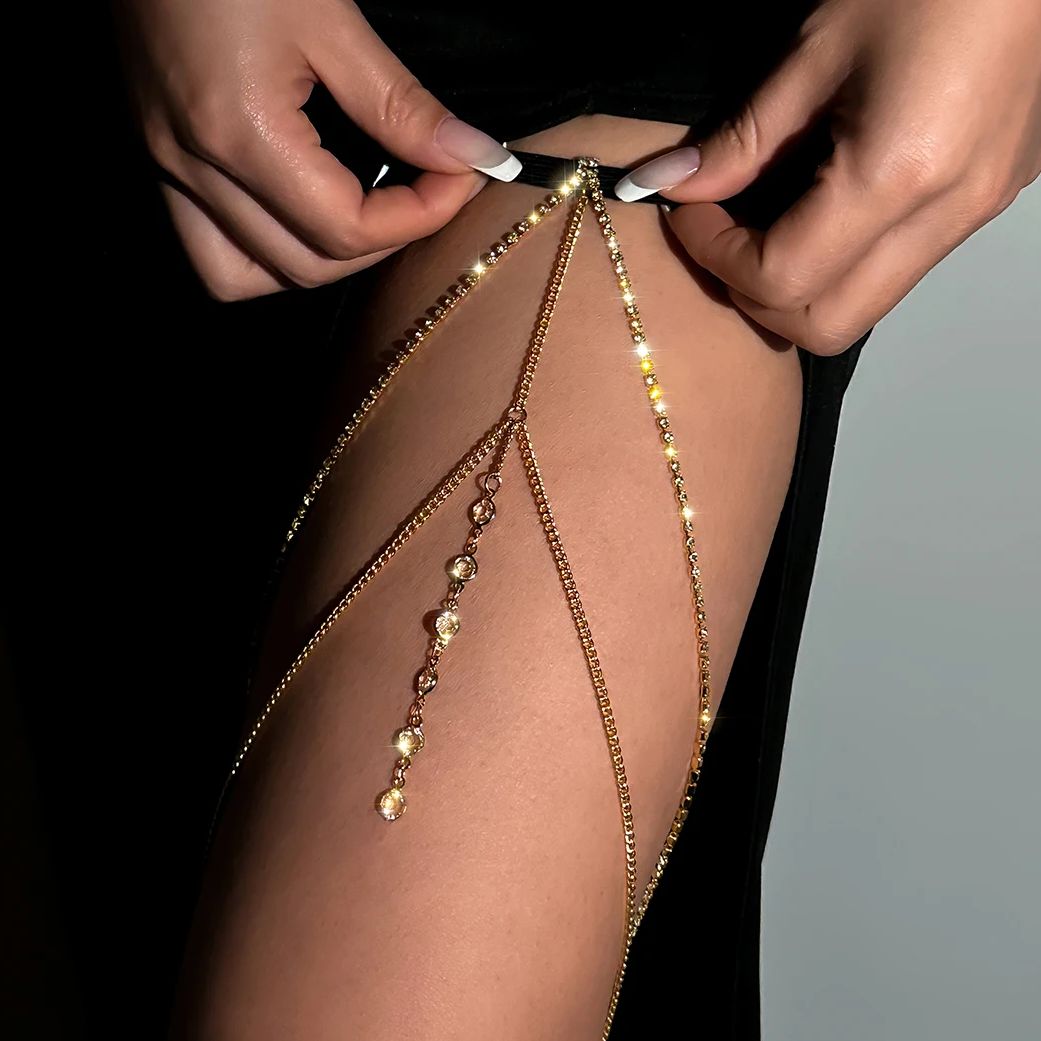 Sexy Shiny Crystal Multilayer  - Body Jewelry Charms recension och pris