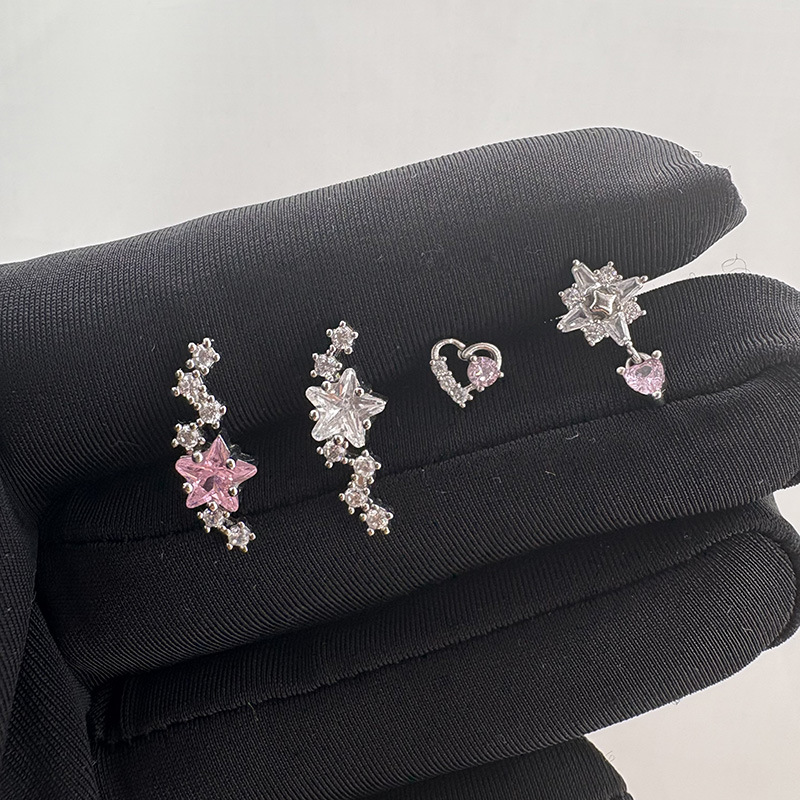INS Style Full CZ Titanium Scr - Cluster Stud Ear recension och pris