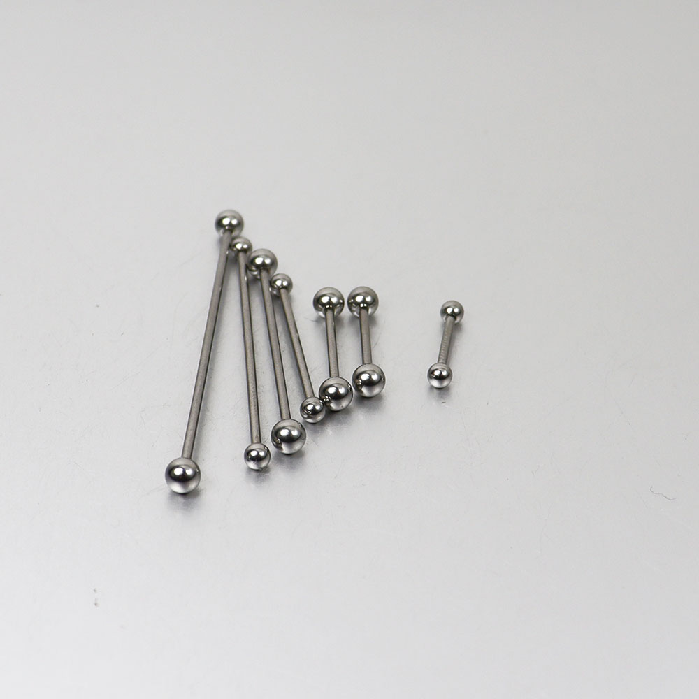 2 Pieces 0.8mm Stainless Steel - Tongue Barbell Straight recension och pris