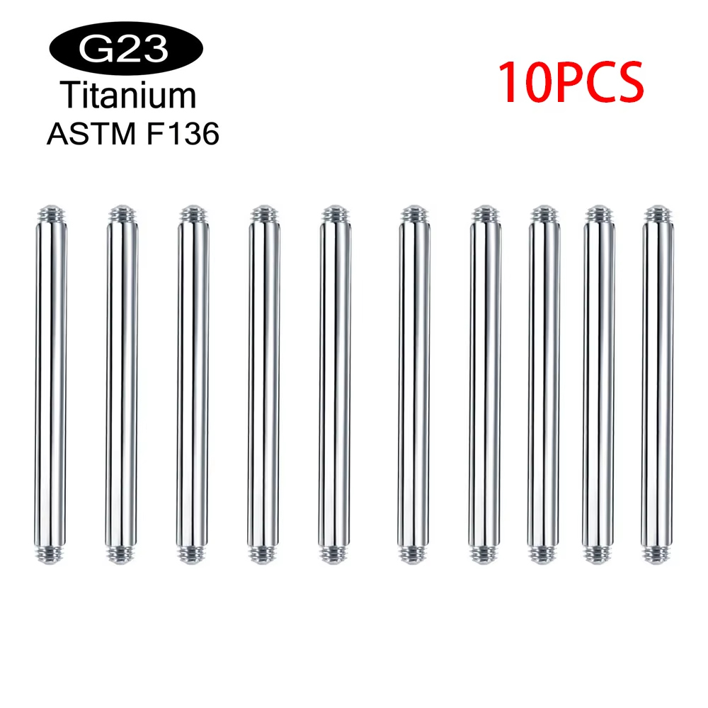 10pcs/lot ASTM F136 Implantabl - Body Jewelry Implant Grade Titanium recension och pris