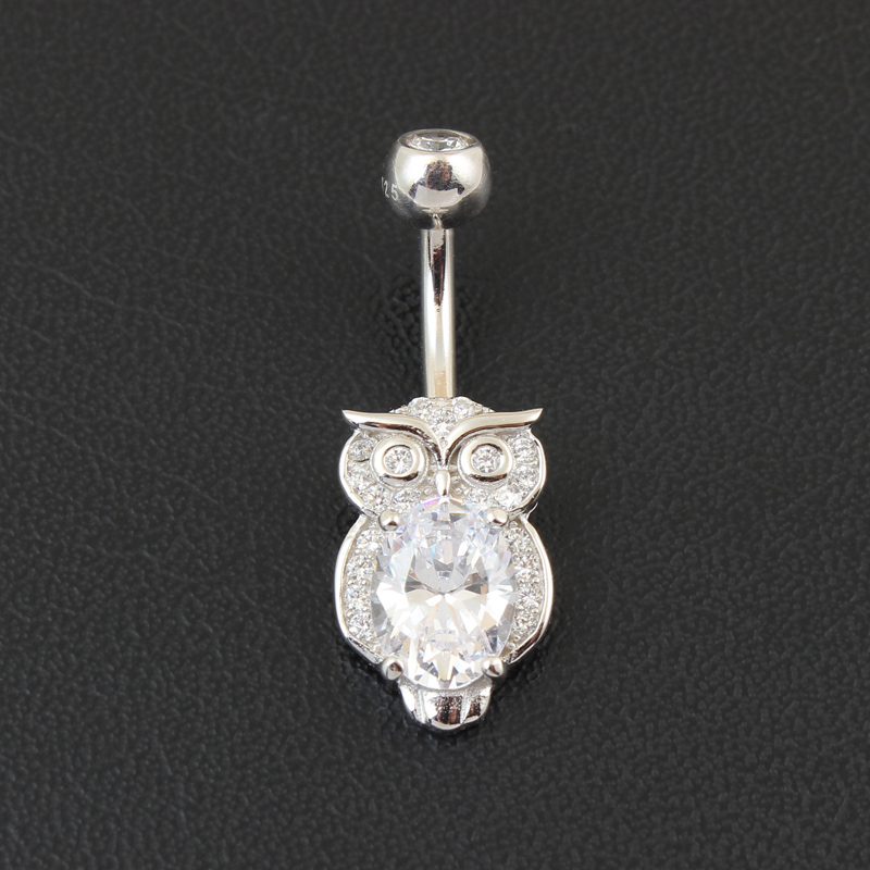 Belly button ring real 925 ste - Body Jewelry Materials recension och pris