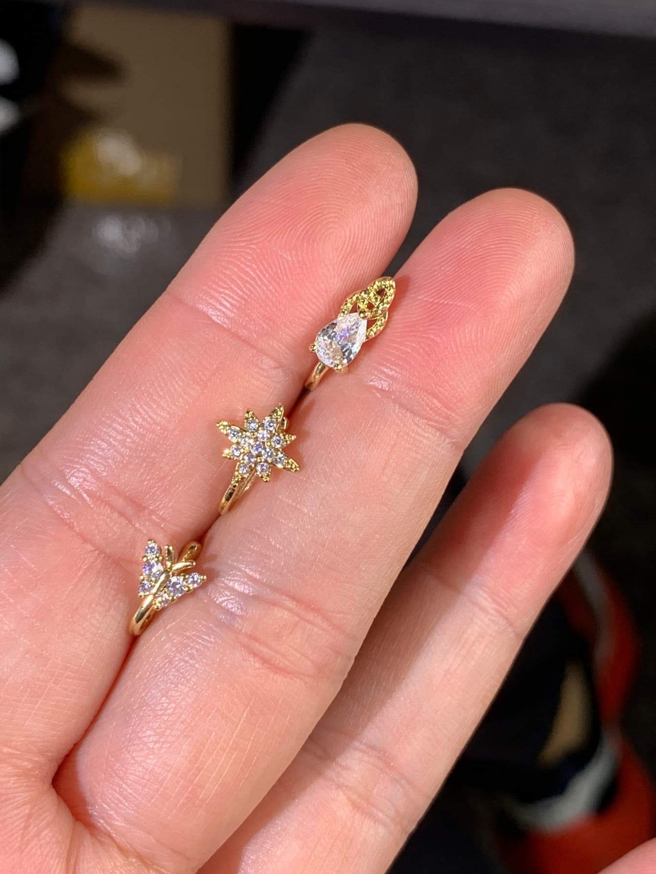 3-piece fashionable and elegan - Body Jewelry Materials recension och pris