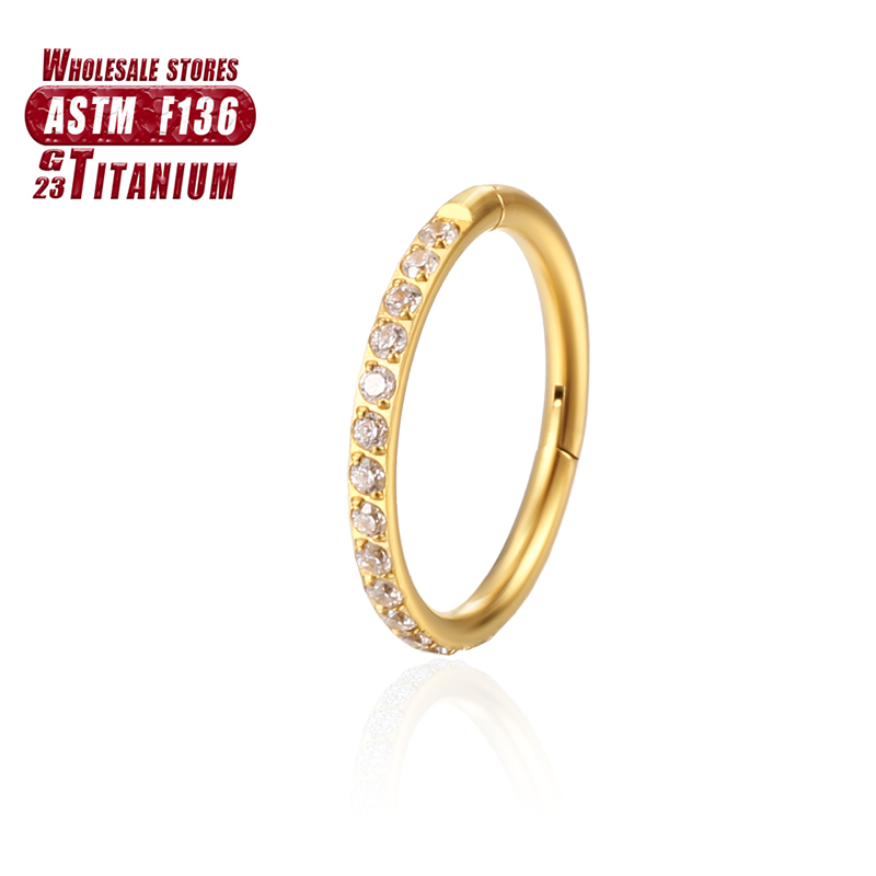 F136 Titanium Nose Ring Implan - Body Jewelry Implant Grade Titanium recension och pris