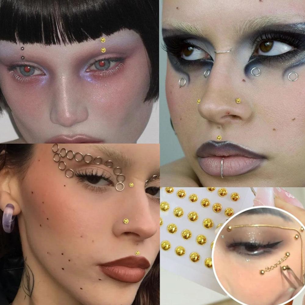 661Pcs Set Face Fake Piercings - Body Jewelry Piercing recension och pris