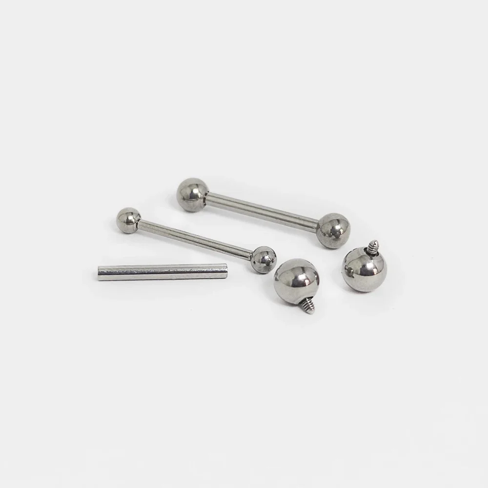 ASTM F136 Titanium Piercing Ba - Tongue Barbell Straight recension och pris