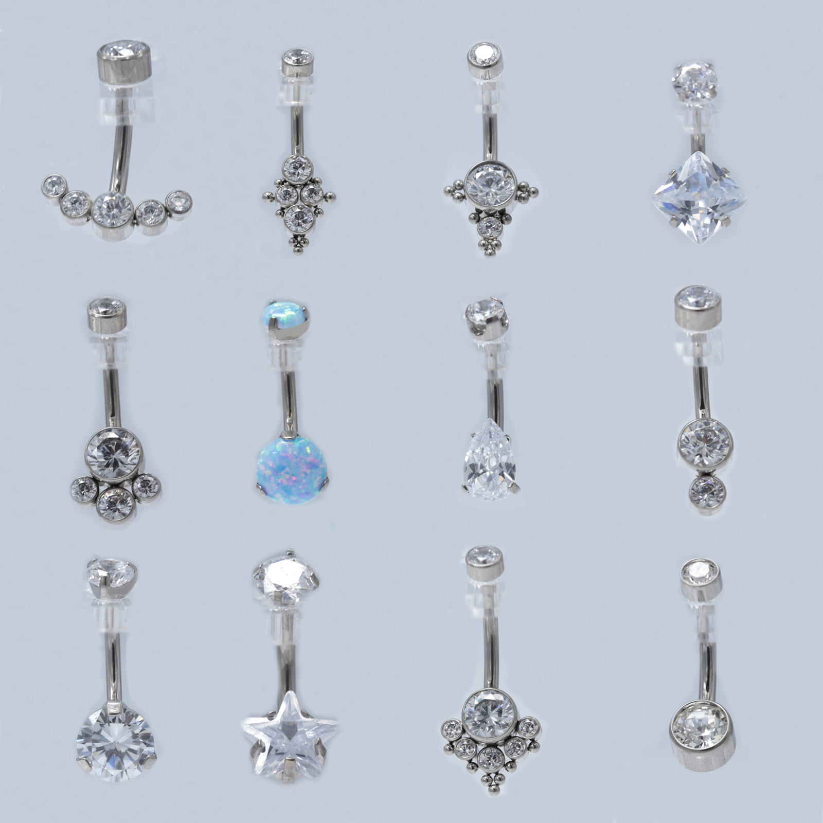 14G Titanium Belly Button Ring - Body Jewelry Implant Grade Titanium recension och pris