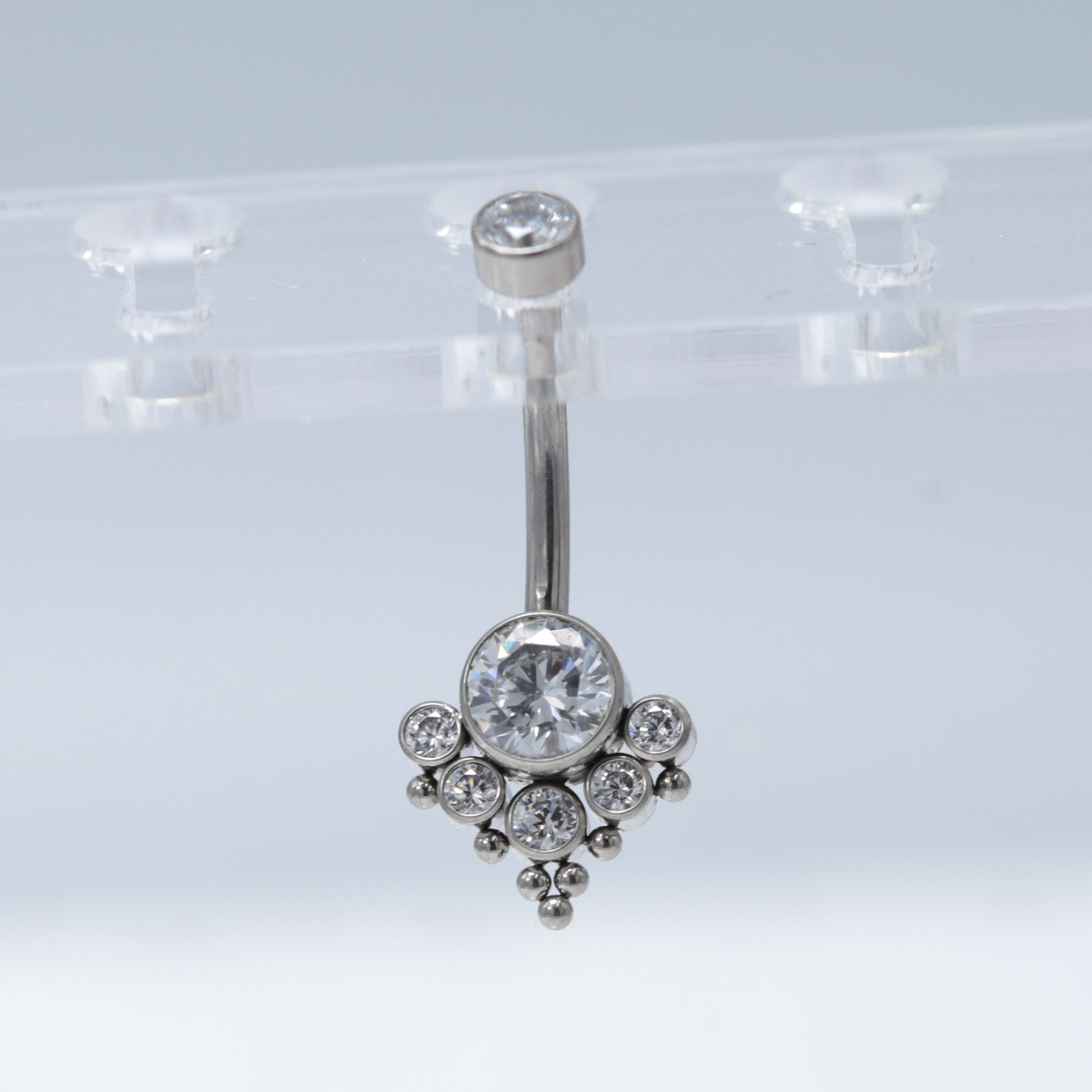 14G Titanium Belly Button Ring - Body Jewelry Implant Grade Titanium recension och pris