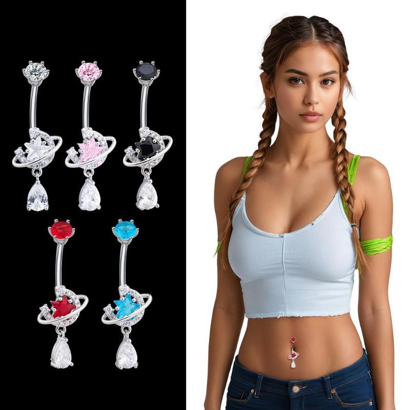 New Crystal Dangle Belly Butto - Body Jewelry Universe recension och pris