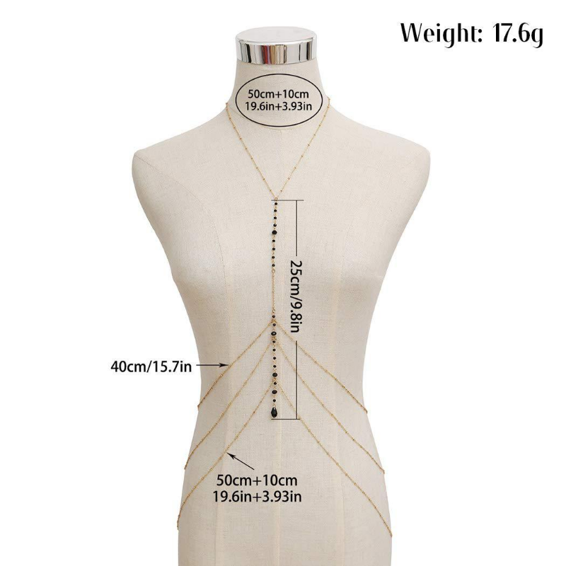 Sexy Multilayer Tassel Bead Be - Body Jewelry Charms recension och pris