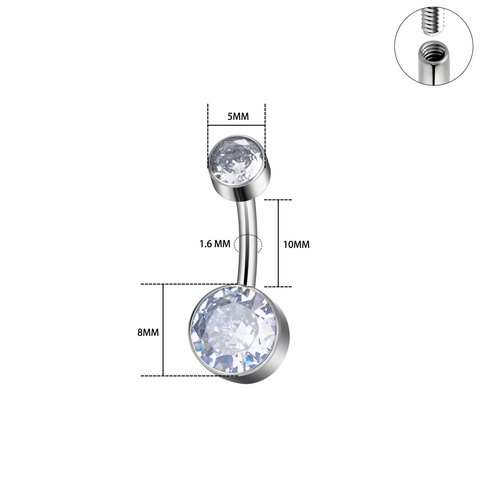 Implant Grade G23 Titanium 14G - Body Jewelry Implant Grade Titanium recension och pris