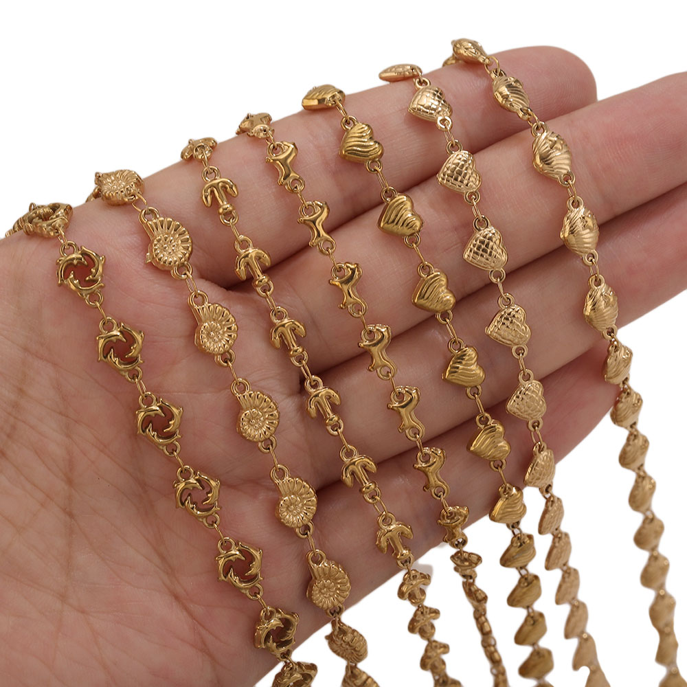 1M PVD Gold Stainless Steel He - Body Jewelry recension och pris