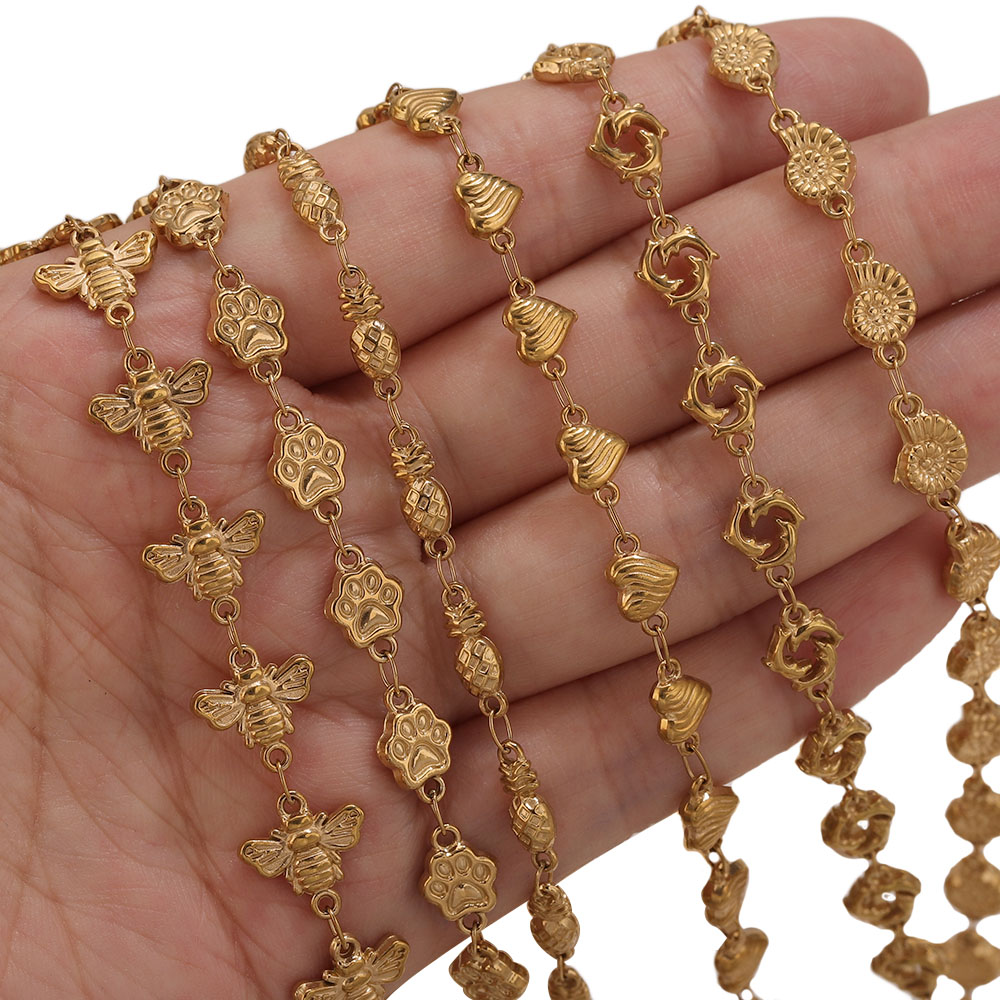 1M PVD Gold Stainless Steel He - Body Jewelry recension och pris