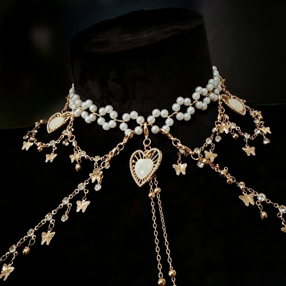 Pearl Choker Body Chain Rhines - Body Jewelry Nipple Chain recension och pris