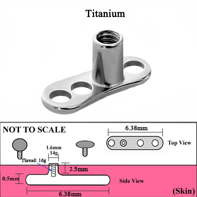 1Peice G23 Titanium Dermal Anc - Dermal Anchor Top recension och pris