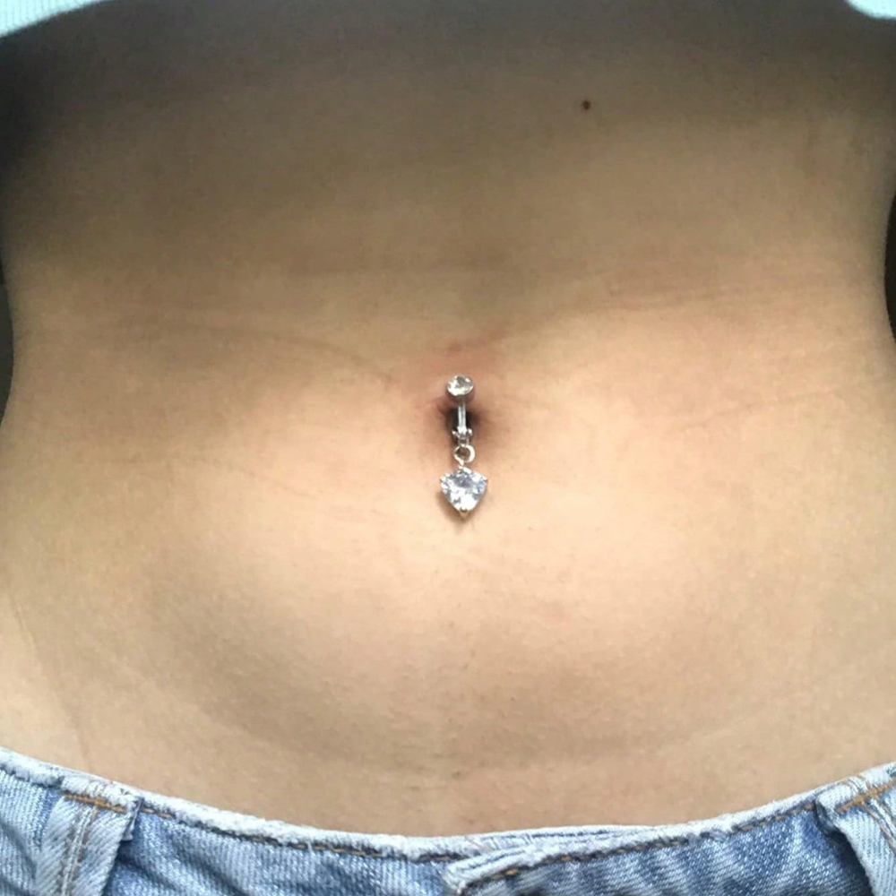 Gold Fake Belly Piercing Cubic - Body Jewelry Piercing recension och pris