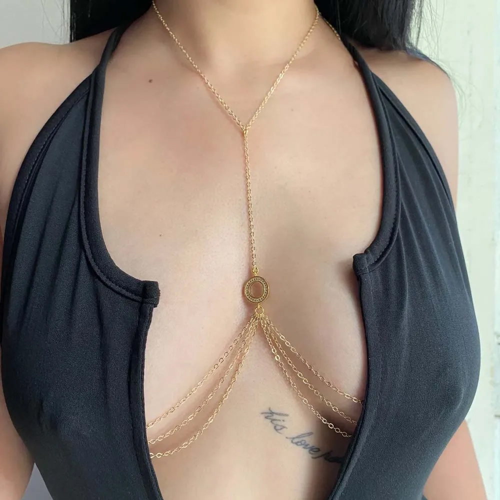 Hollow Round Nipple Chains Non - Body Jewelry Nipple Chain recension och pris