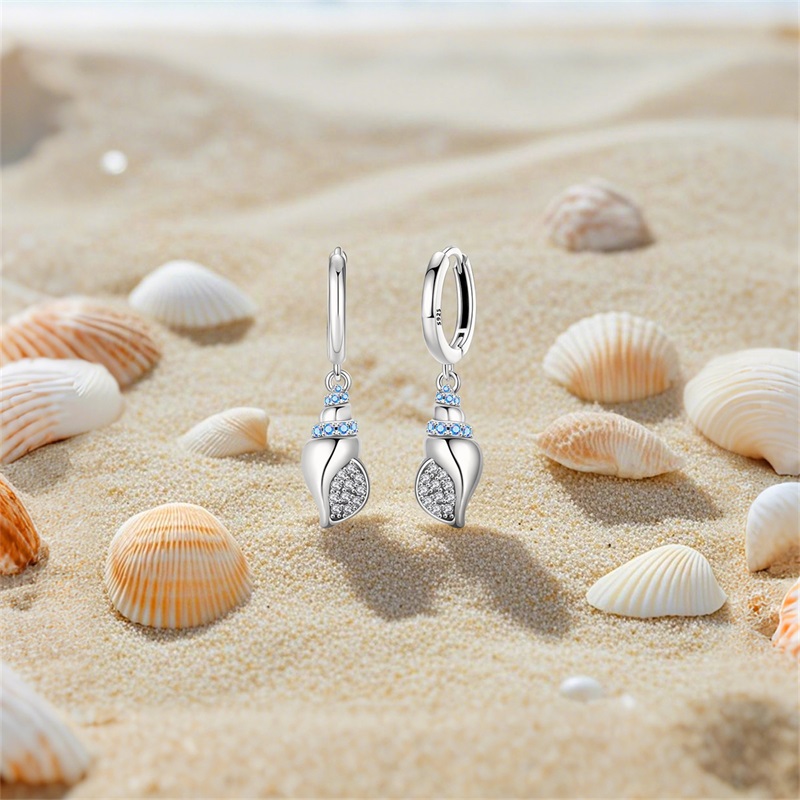 Women Earrings 925 Sterling Si - Conch Earring Hoop recension och pris