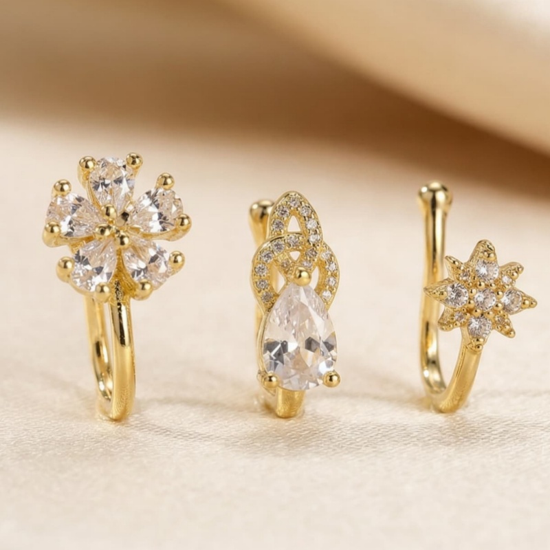 3-piece French style minimalis - Body Jewelry Materials recension och pris