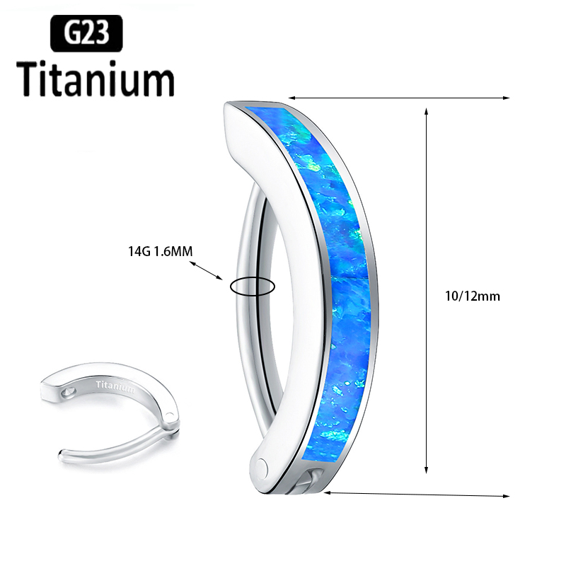 1PC 14G Implant Grade G23 Tita - Body Jewelry Implant Grade Titanium recension och pris