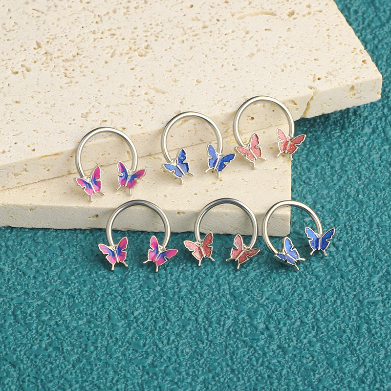 16G Septum Ring Daith Piercing - Body Jewelry Surgical Steel recension och pris