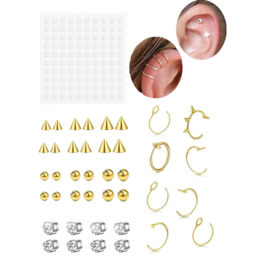 Fake Nose Rings Fake Septum Fo - Body Jewelry Piercing recension och pris