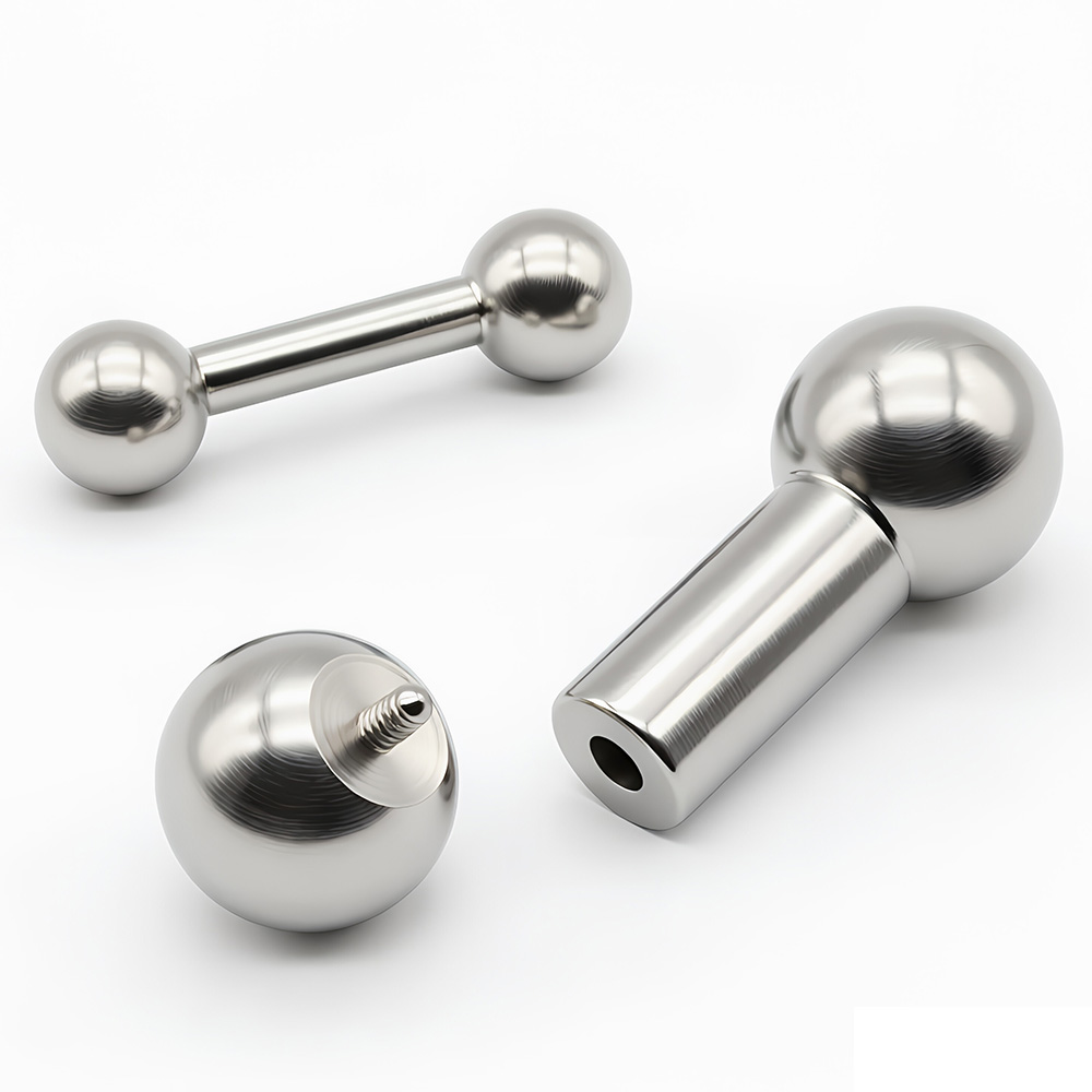 1Pc 12G-00G Stainless Steel St - Tongue Barbell Straight recension och pris