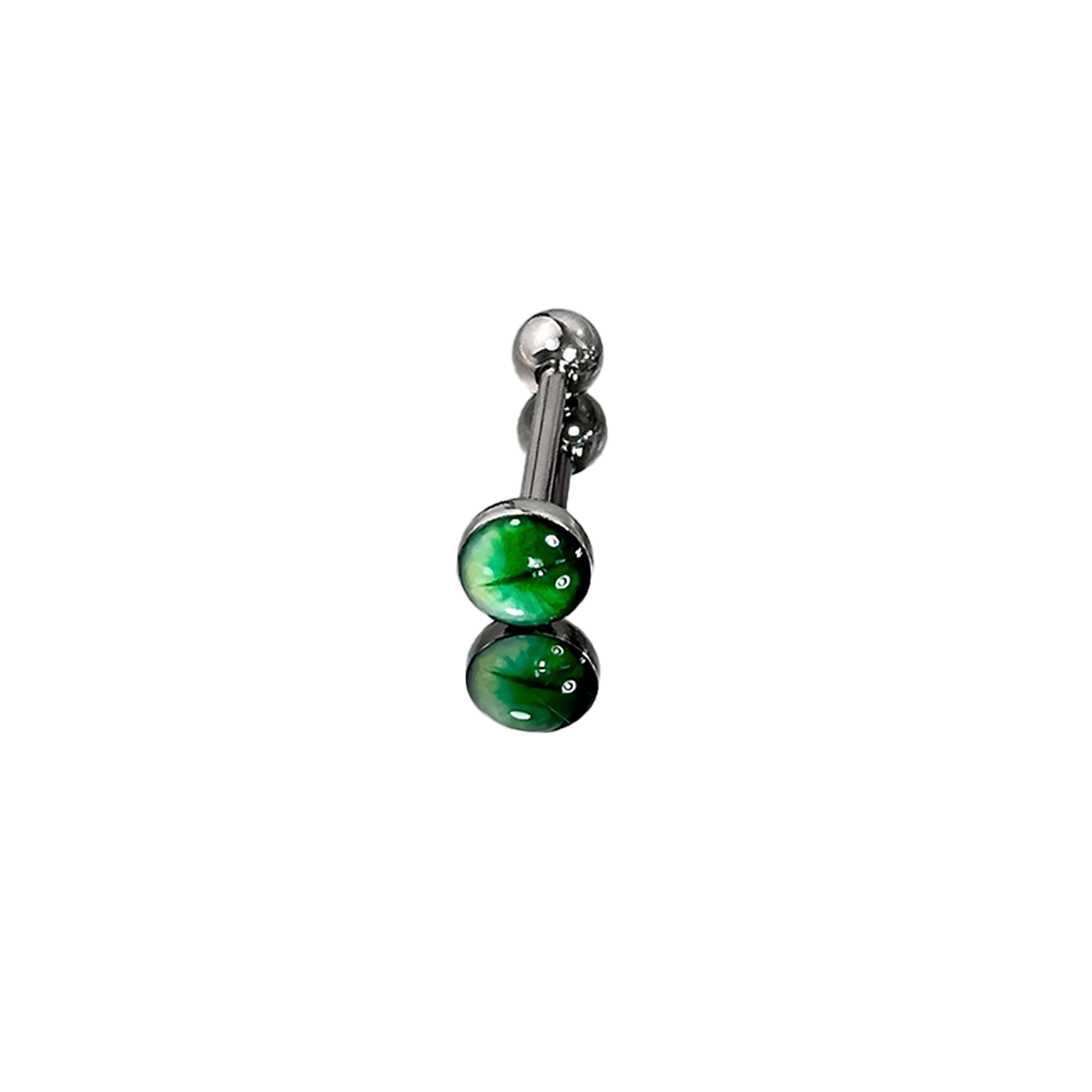 1Pc High-Quality Trendy Green  - Body Jewelry Quality recension och pris