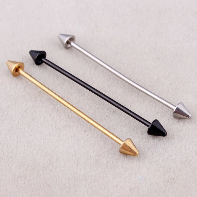1Pcs Stainless Steel Straight  - Tongue Barbell Straight recension och pris