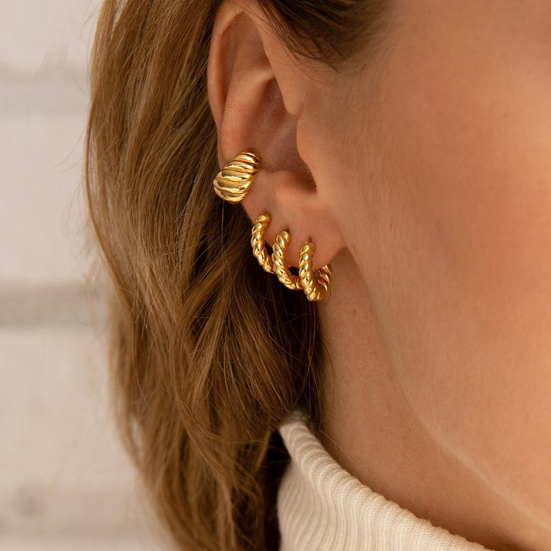 12/14/16mm Trendy Twisted Smal - Conch Earring Hoop recension och pris