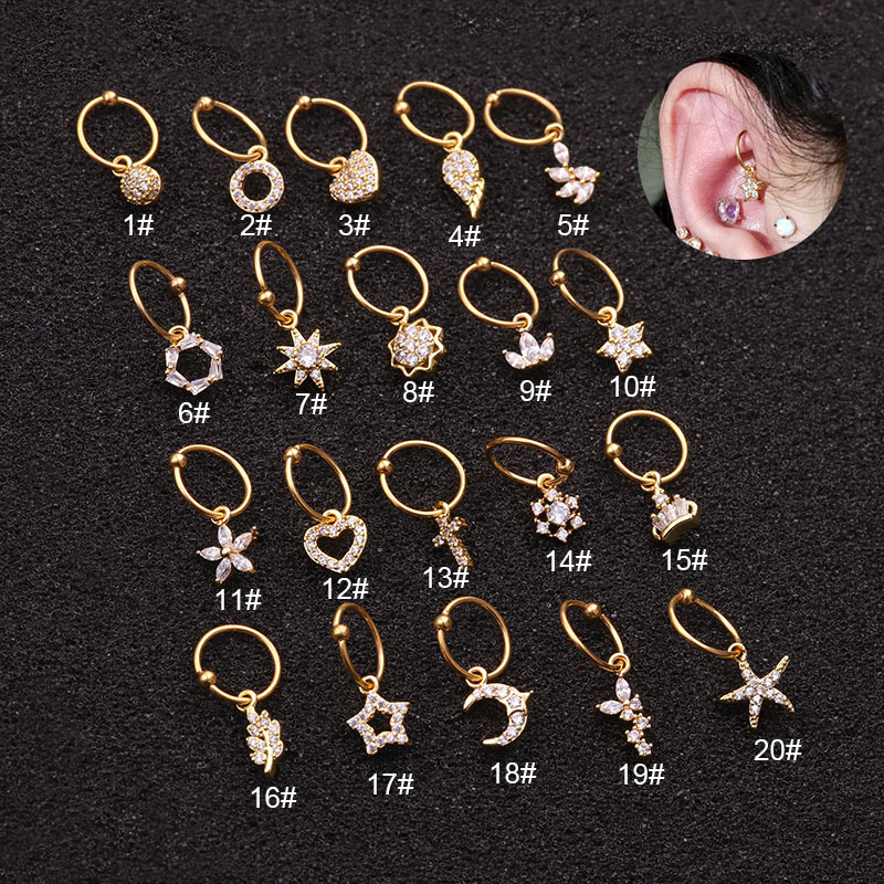 1Pc Universal ring Hoop earrin - Body Jewelry Universe recension och pris