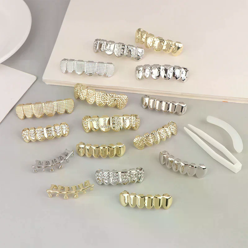 Hip Hop Metal Teeth Grillz Top - Body Jewelry Universe recension och pris
