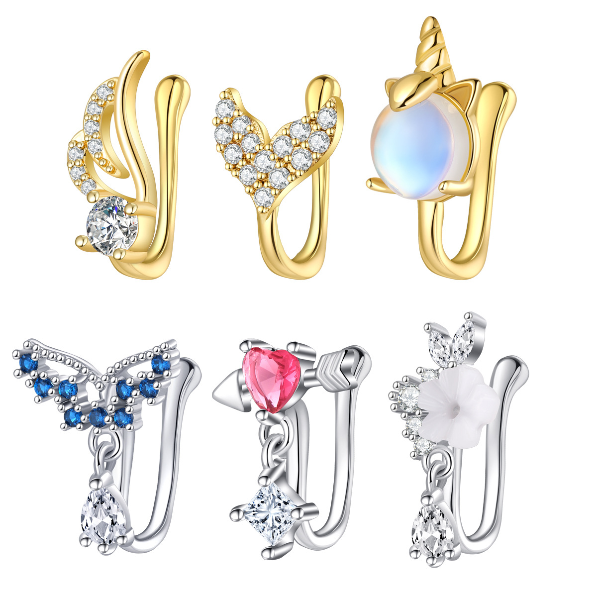 Fake Nose Piercing Jewelry Hig - Body Jewelry Quality recension och pris