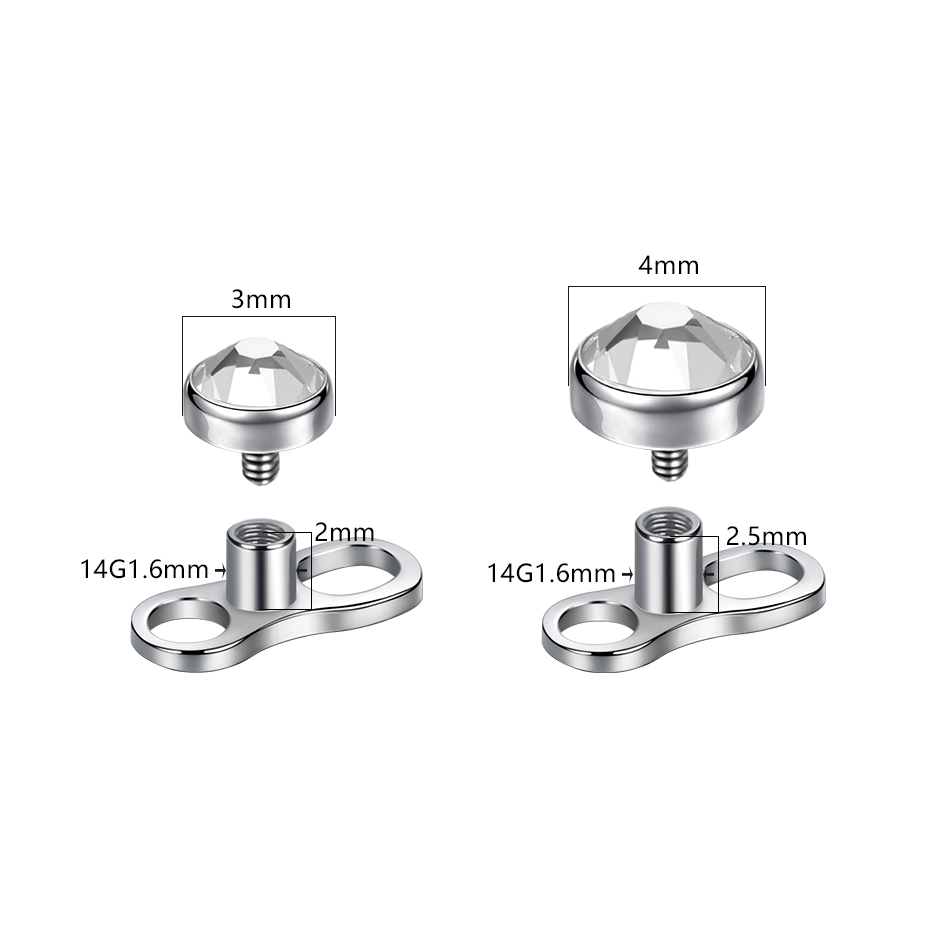 1Pc/5Pcs Titanium Micro Dermal - Dermal Anchor Top recension och pris