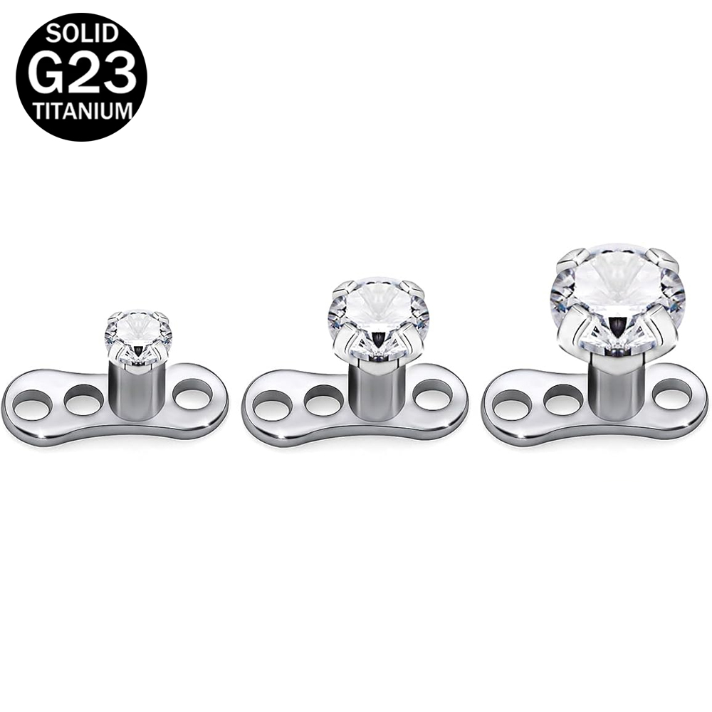14G G23 Titanium Dermal Pierci - Dermal Anchor Top recension och pris
