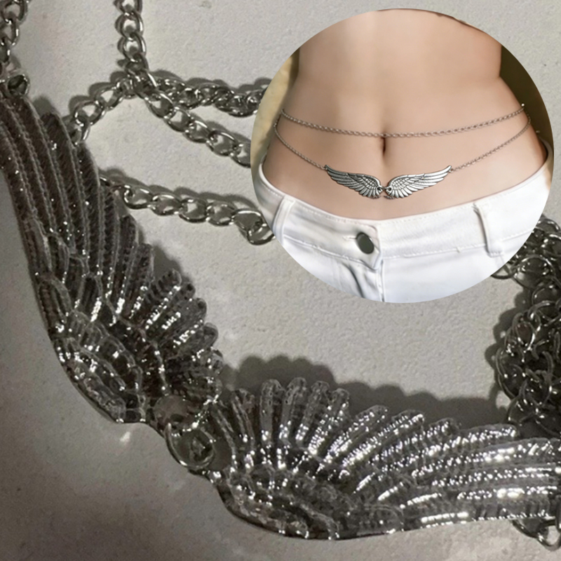 Double Layer Wings Angel Waist - Body Jewelry Charms recension och pris