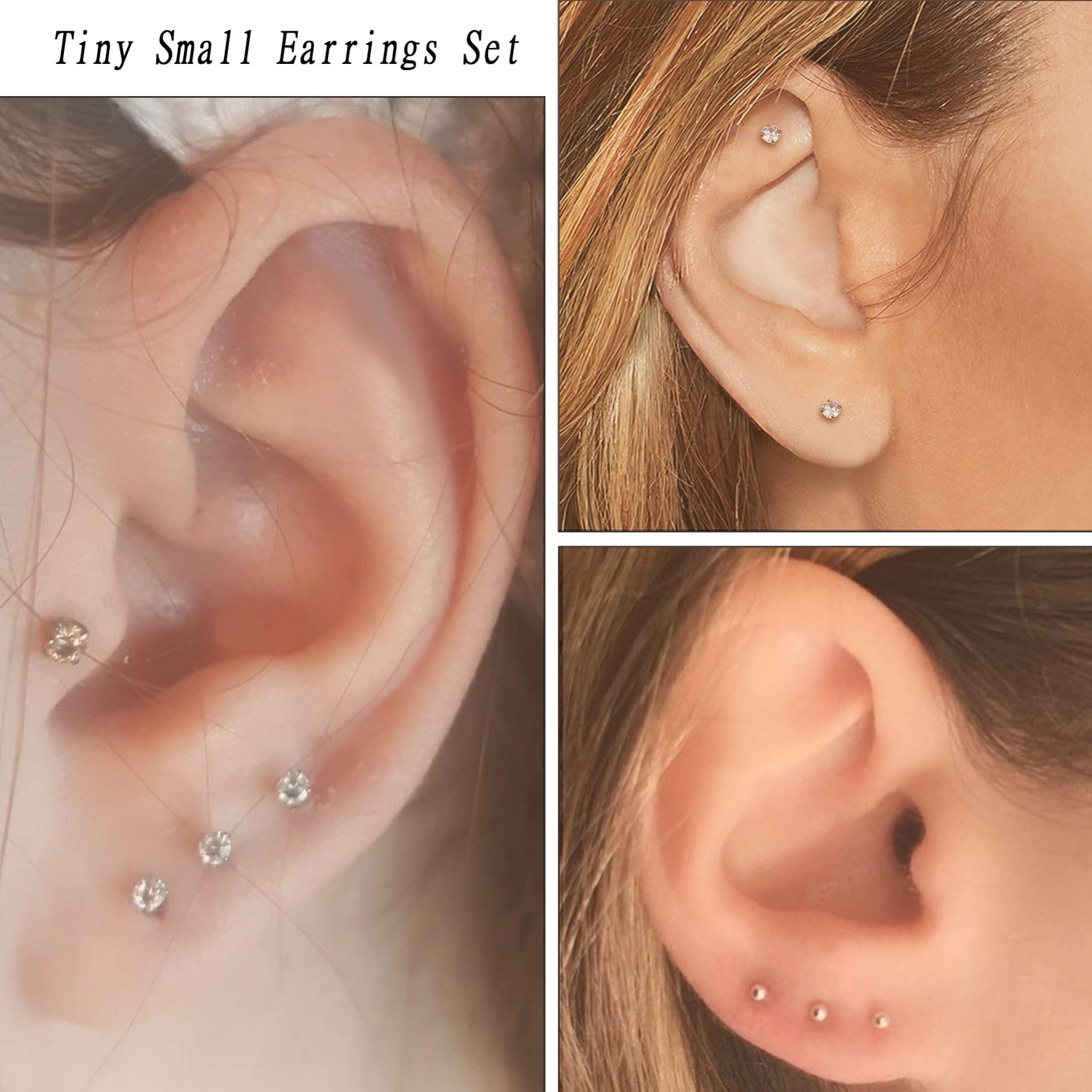 2pcs Tiny Surgical Stainless S - Body Jewelry Surgical Steel recension och pris
