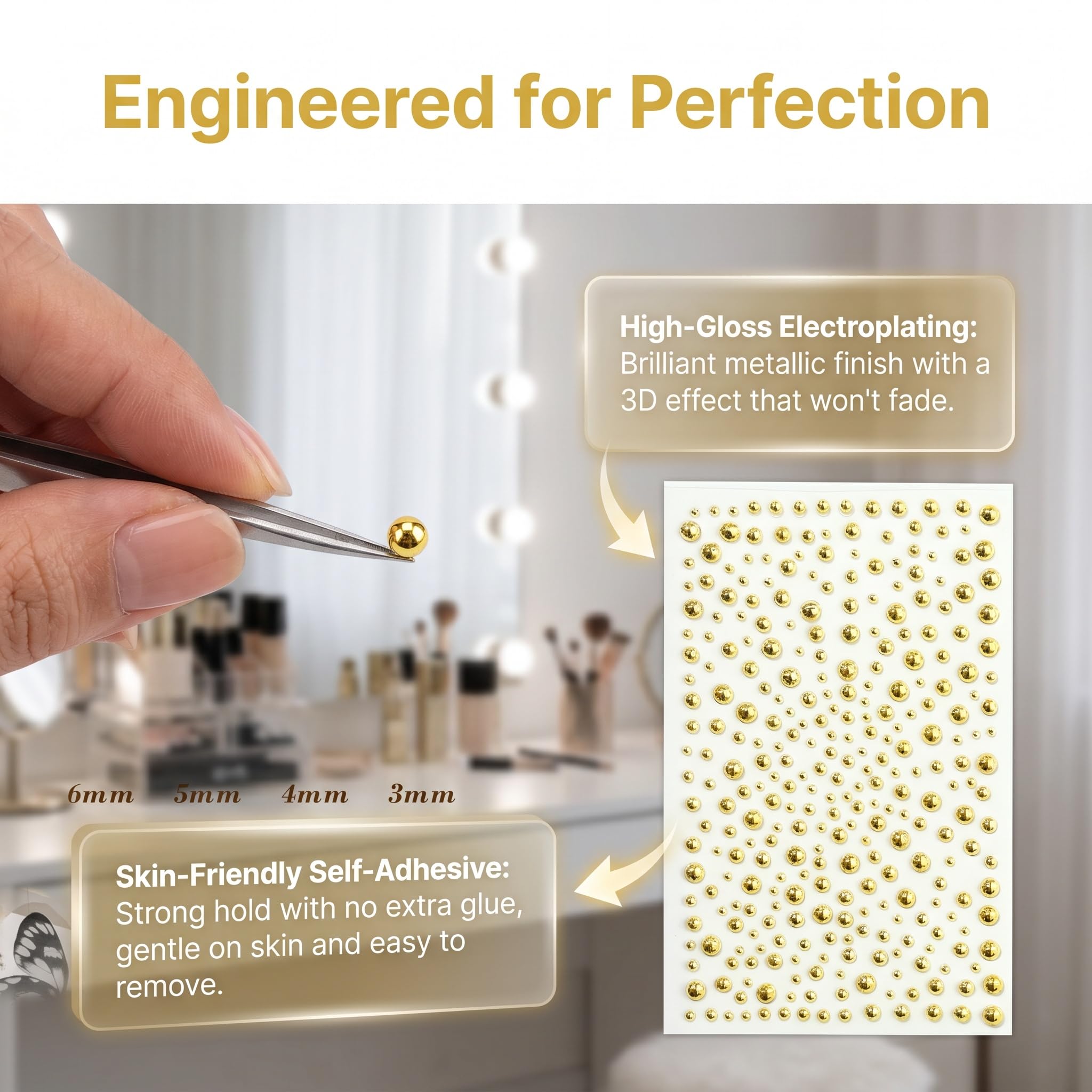 Face Body Ring Stickers Self A - Body Jewelry Piercing recension och pris