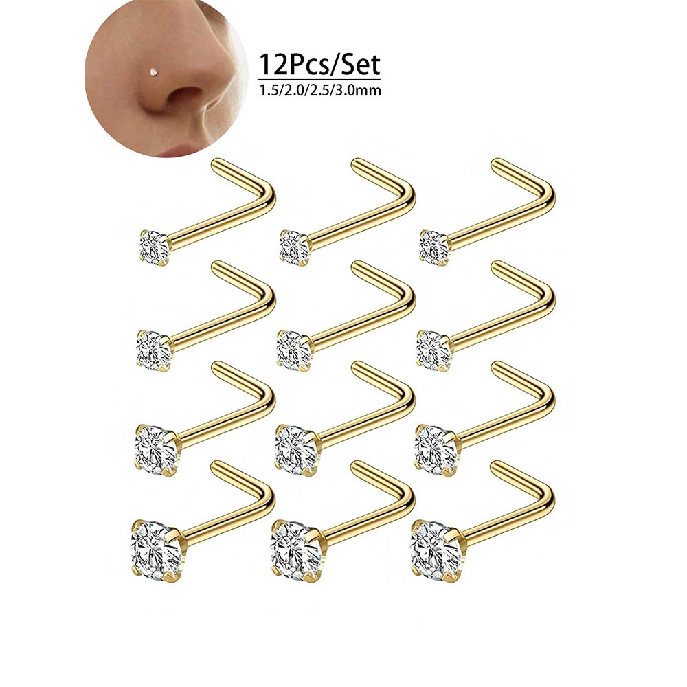 12-Piece Full Set 316L Hypoall - Body Jewelry Hypoallergenic recension och pris
