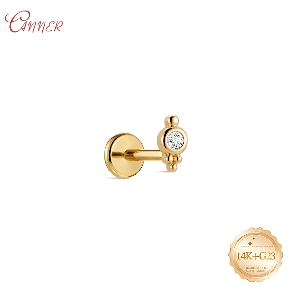 CANNER 14K Solid Gold internal - Cluster Stud Ear recension och pris