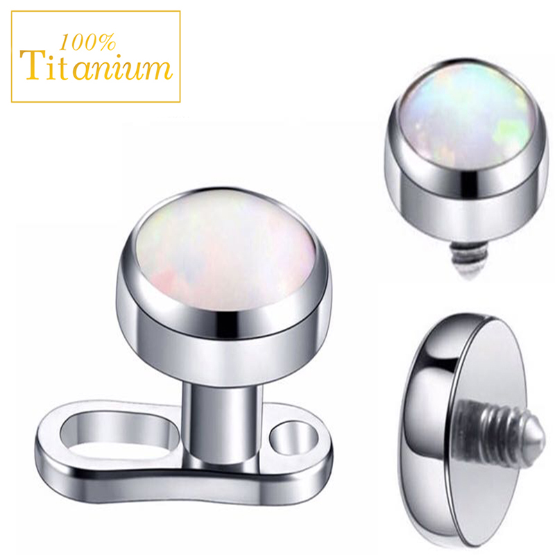 1Pcs Opal Micro Dermal Piercin - Dermal Anchor Top recension och pris