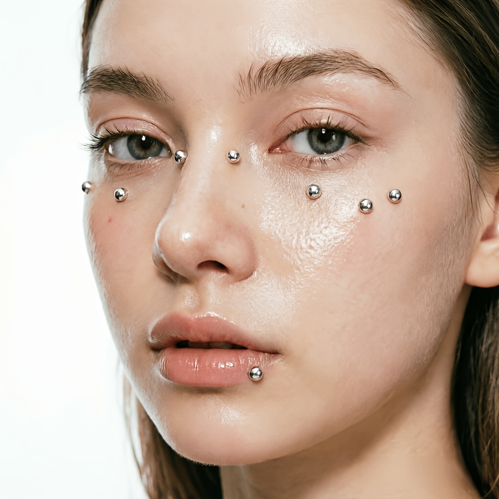 4pcs Set of Piercing-Free Self - Body Jewelry Piercing recension och pris