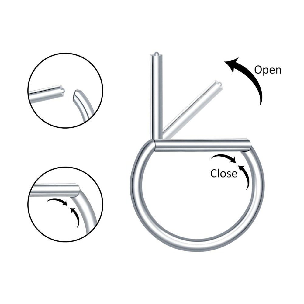 ASTM F136 Titanium Septum Ring - Body Jewelry Materials recension och pris