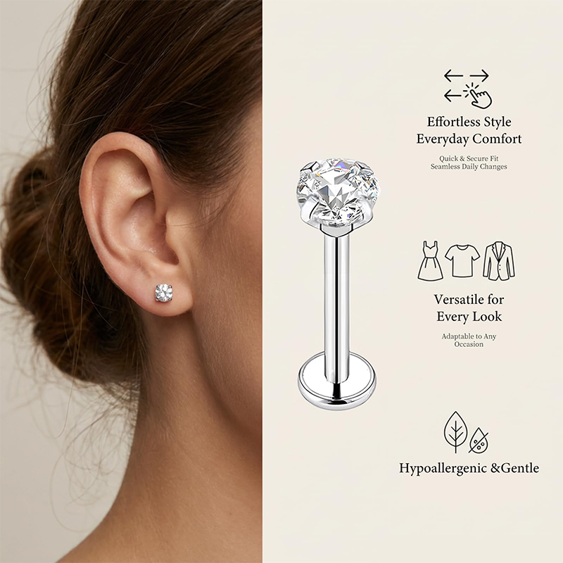 20G/18G/16G Surgical Stainless - Body Jewelry Surgical Steel recension och pris