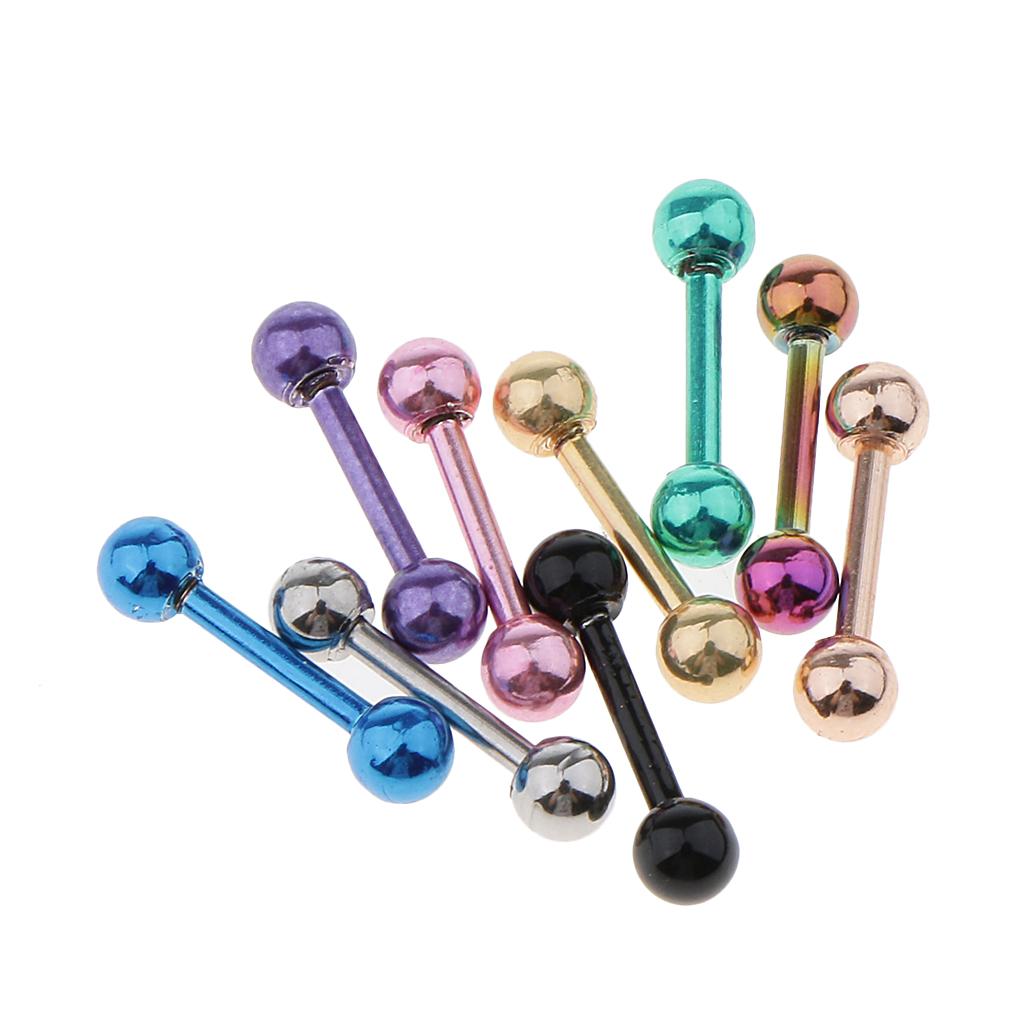 Barbell Piercings 16g Stainles - Tongue Barbell Straight recension och pris